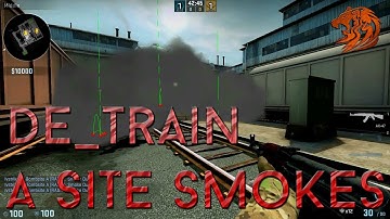 CS:GO Tips || de_train A site smokes