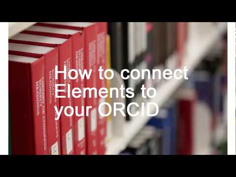 How to connect Elements to your ORCID