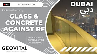 How much can Glass and Concrete protect against RF EMF radiation