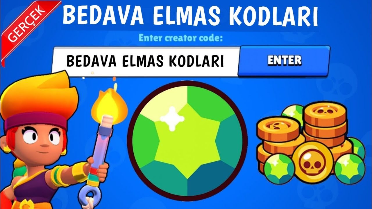 BRAWL STARS BEDAVA ELMAS KODLARI    Brawl Stars