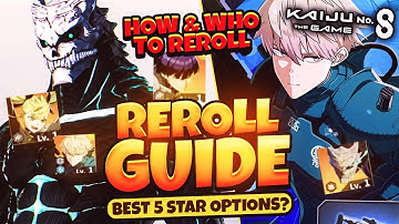 The BEST 5-STAR UNITS to REROLL For & GET In Kaiju No.8 THE GAME! REROLL GUIDE Global Launch