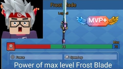 Power of max Frost blade in build and shoot !!! ( Blockman go )
