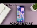 How To Force Restart iPhone Air