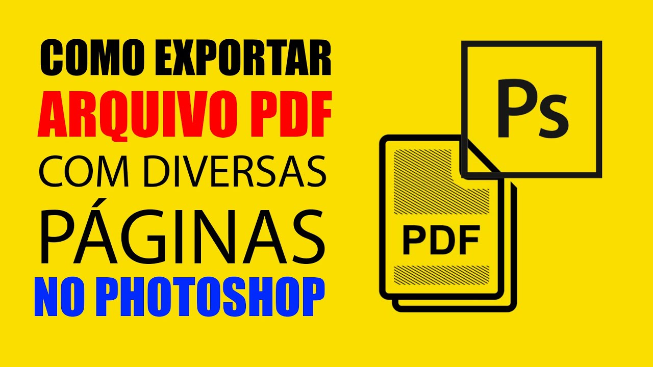 PDF com várias páginas no TUTORIAL FÁCIL DE EXPORTAÇÃO