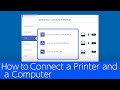 How to Connect a Printer and a Computer