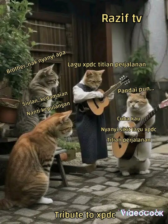kucing nyanyi lagu xpdc titian perjalanan...tribute to mael xpdc #maelxpdc #kitapengyu
