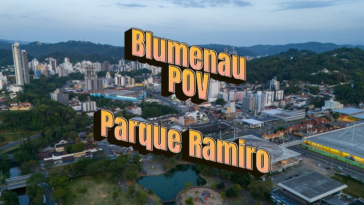 Parque Ramiro Ruediger em Blumenau - SC | Visto de cima 
