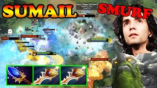SUMAIL SMURFING CARRY THIS HARD GAME MEGA COMEBACK DOUBLE DIVINE TINY CRAZY DAMAGE | DOTA2ORBS