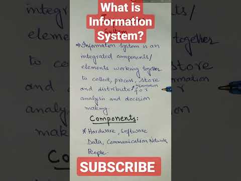 Wideo: Jakie są 3 składniki systemów informatycznych?