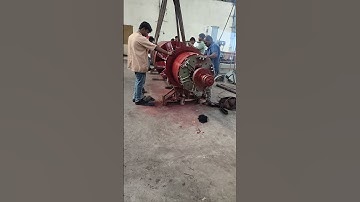 Alternator rotor refitting #industry #powerplant