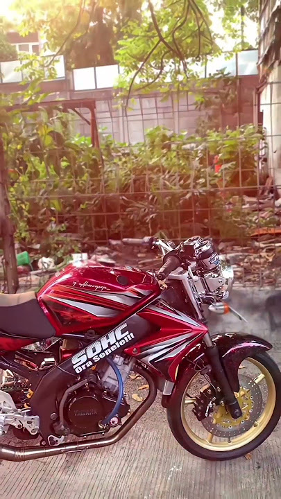 Cinematik modifikasi motor Vixion konsep ninja ss