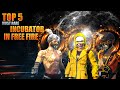 Top 5 Most Rare Incubator I Free Fire || BlackHigs || ❤❤❤