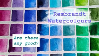 An underrated brand? // Rembrandt cool colours swatching!