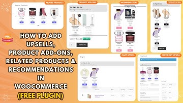 How to Add Upsells, Product Add-Ons, Related Products & Recommendations in WooCommerce (Free Plugin)