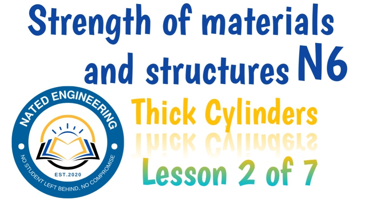 Thick cylinders 2of 7 Strength of materials and structures N6 - YouTube