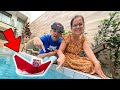 TENTE PROTEGER AS FIGURINHAS LEGENDS NA PISCINA!!! - Família Velhote