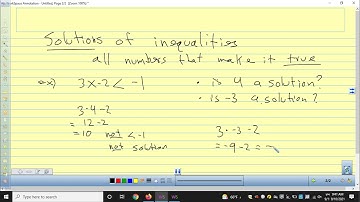 Algebra 1 3.1 Inequalities and their Graphs