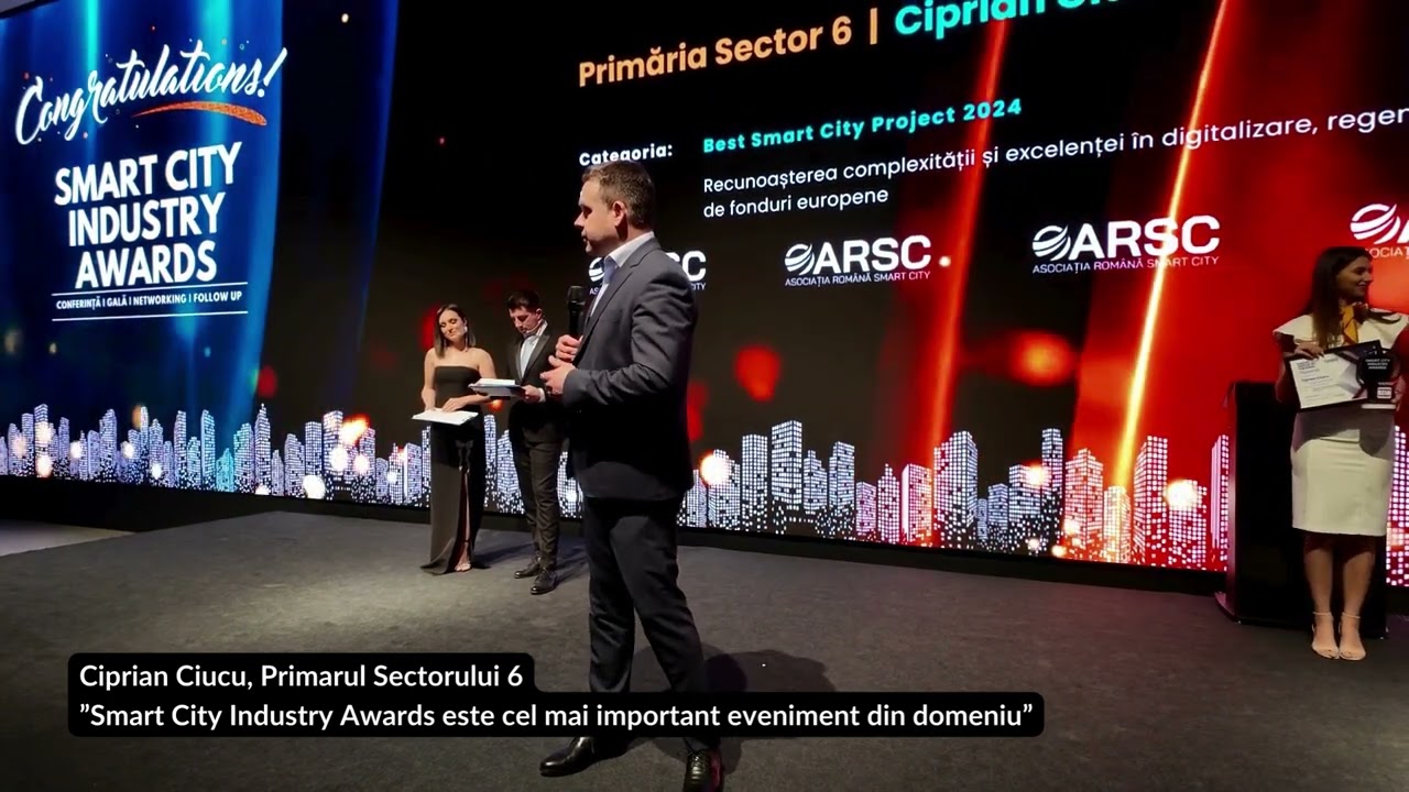 Ciprian Ciucu, Primarul Sectorului 6: Smart City Industry Awards este cel mai important eveniment!