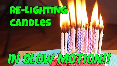 Magic Relighting Candles in Slow Mo HD | Slow Mo Lab
