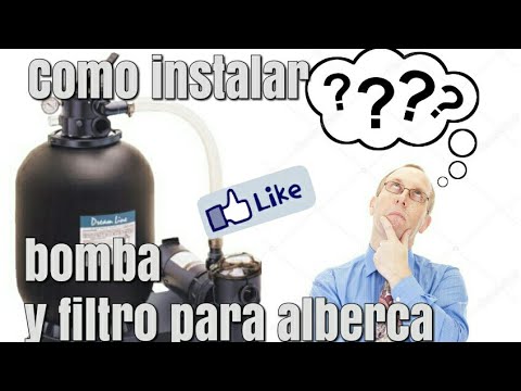 Como instalar bomba y filtro para alberca¡¡¡