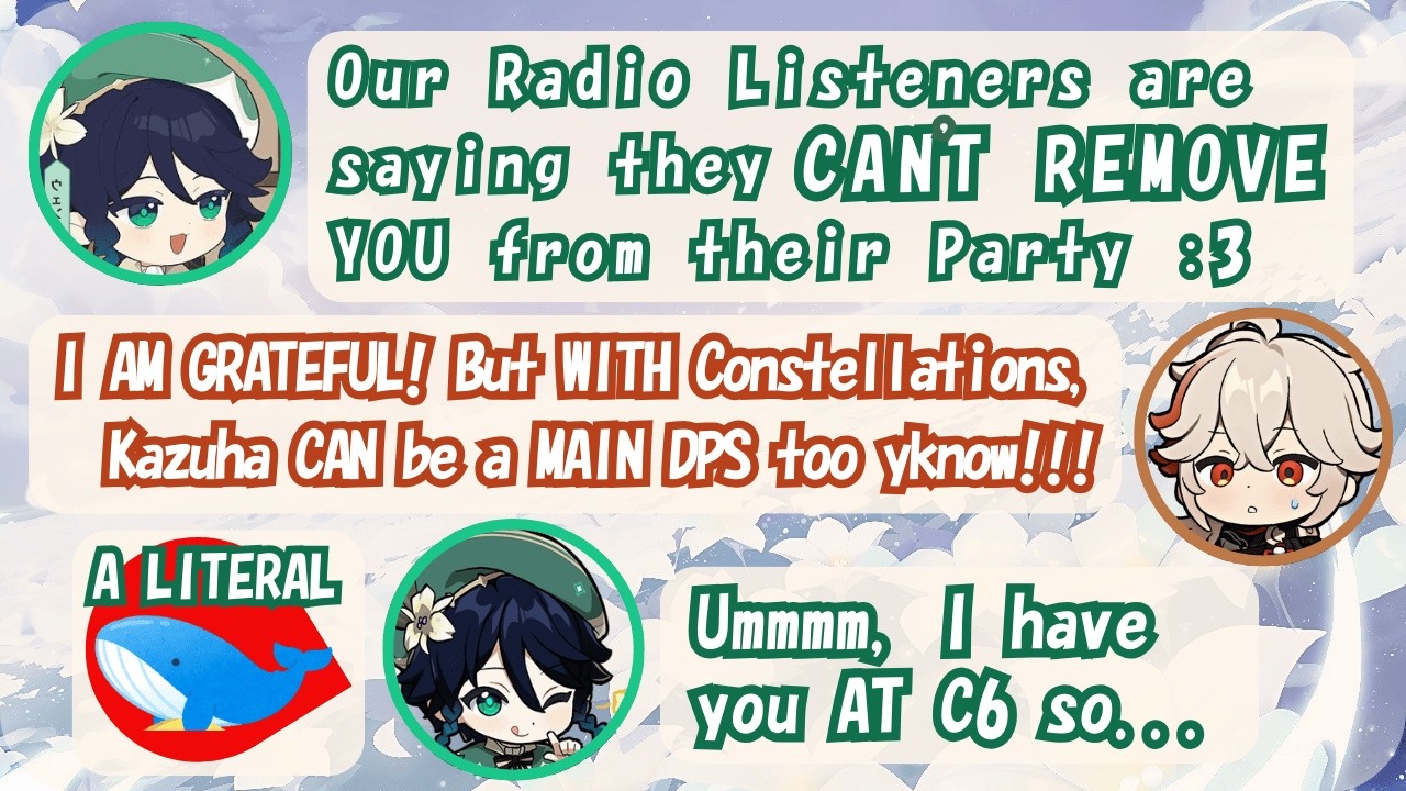 Kazuha and Venti JP VA Being WHOLESOME for 14 MINS STRAIGHT! | Genshin Radio (ENG SUB)