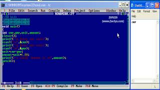 Zeetech - C - Program - Simple Programs - Z070229 - To Prepare Electricity Bill