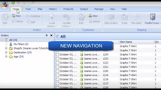 New ShipWorks Navigation