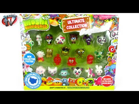 Moshi Monsters Originals Ultimate Collection 20 Figure Pack Toy Review, Vivid