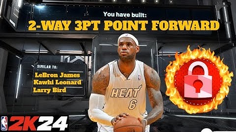 *NEW* RARE 2-WAY 3PT POINT FORWARD BUILD IN NBA 2K24! SUPER RARE OVERPOWERED DEMIGOD BUILD NBA 2K24!