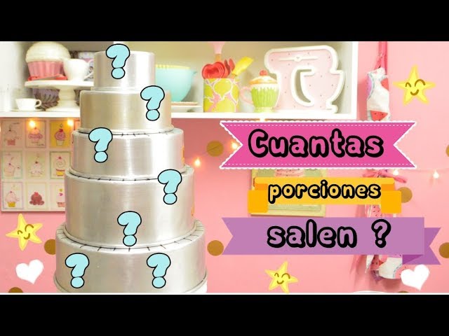 CUANTAS PORCIONES SALEN POR MOLDE | FIORELLA CAKE - YouTube