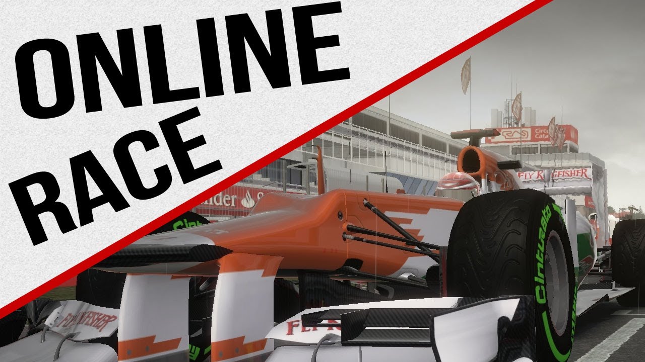 F1 2012 Gameplay - Online Race - Catalunya, Spain - Commentated