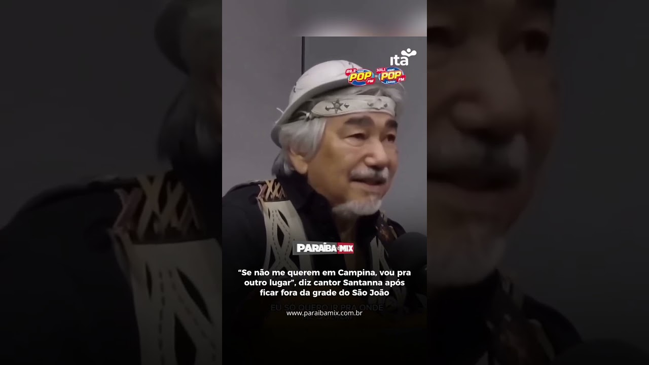 "Se não me querem em CG, vou pra outro lugar", diz cantor Santanna após ficar fora da grade do SJ
