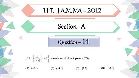 IIT JAM 2012 Mathematics solutions |  Question 14 | Real Analysis | Derived Set | Onto Function