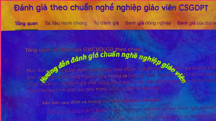 Hướng dẫn đánh giá chuẩn nghề nghiệp giáo viên	Informational