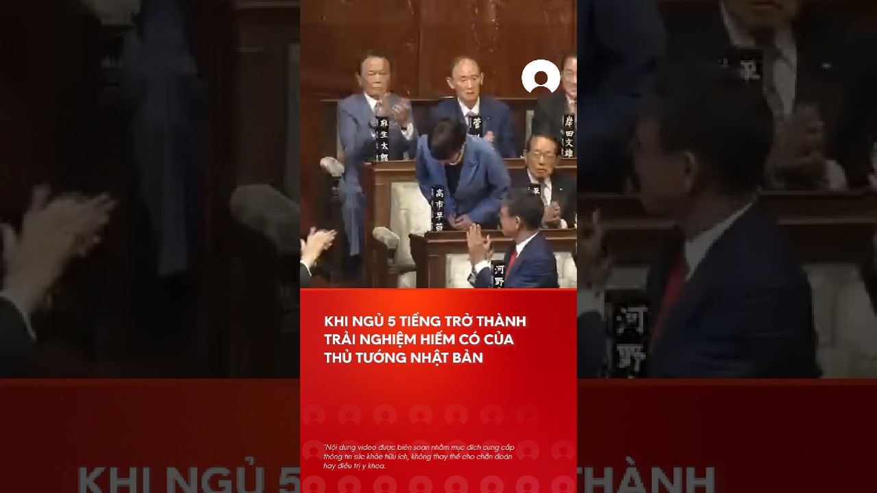 Thá»§ tÆ°á»›ng Nháº­t Báº£n láº§n Ä‘áº§u Ä‘Æ°á»£c ngá»§ trá»n váº¹n 5 tiáº¿ng Ä‘á»“ng há»“ #nhatban #giáº¥cngá»§