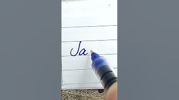 Write Jack in Cursive | Stylish Handwriting #CursiveWriting #NameCalligraphy #shorts