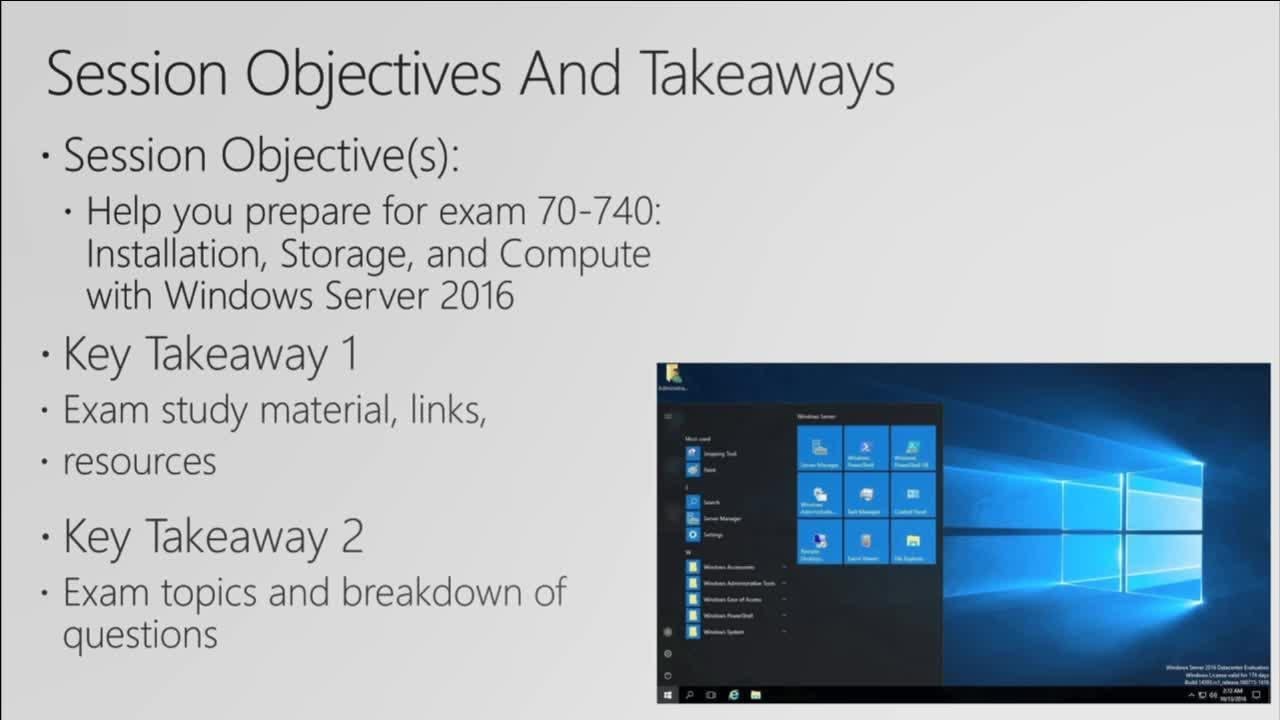 Exam 70 740 Installation Storage And Compute With Windows