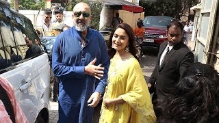 Sanjay Dutts Royal Entry With Ex Girlfriend Madhuri Dixit At Kalan New Trailer Launch