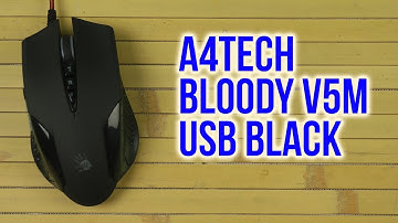 Распаковка A4Tech Bloody V5M USB Black