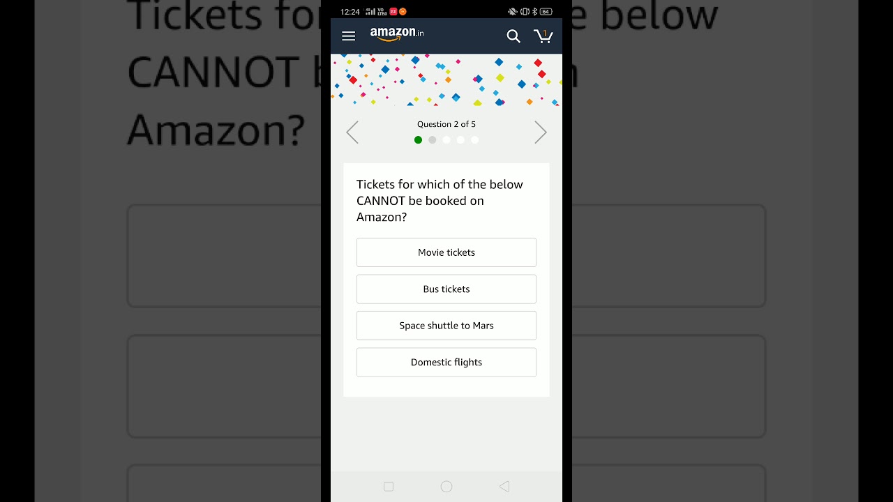 Amazon Rewards Fest Quiz Contest Answers Today 19 December 2019