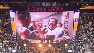 VEGAS ERUPTS AS JONATHAN MARCHESSAULT IS WELCOMED BACK IN T-MOBILE ARENA