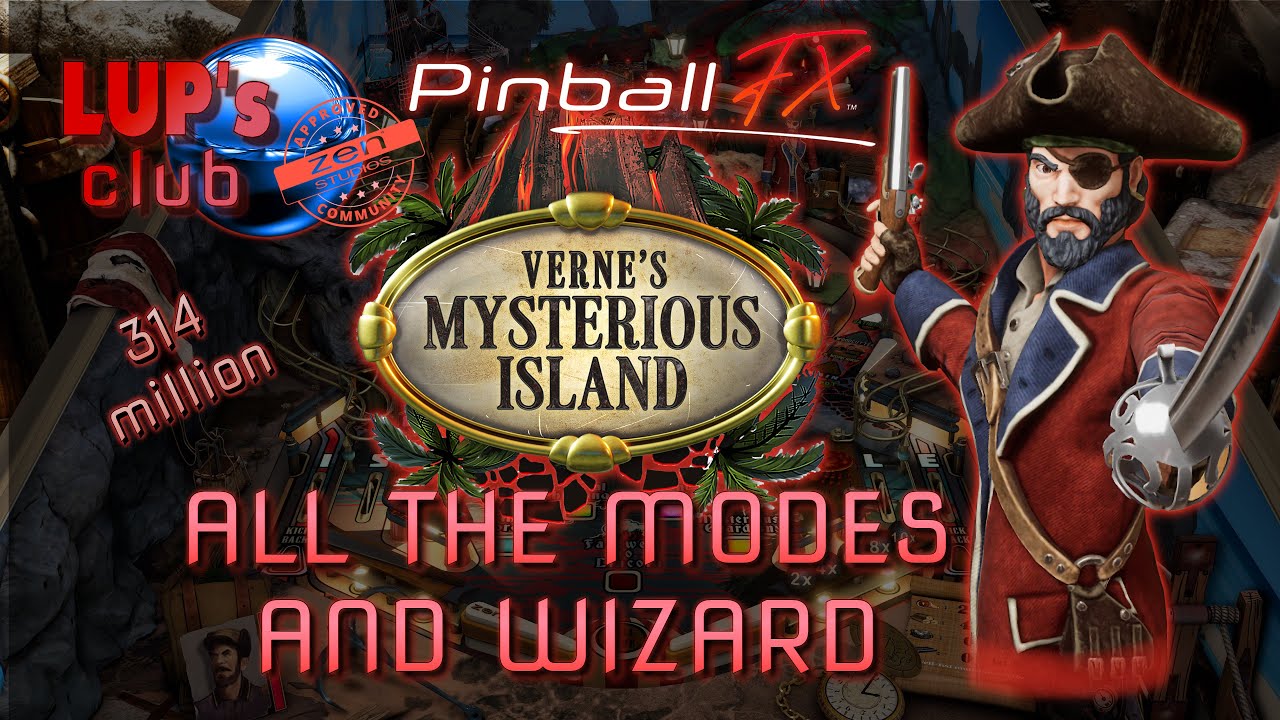 Pinball FX [4K] Zen Originals Verne's Mysterious Island All the modes