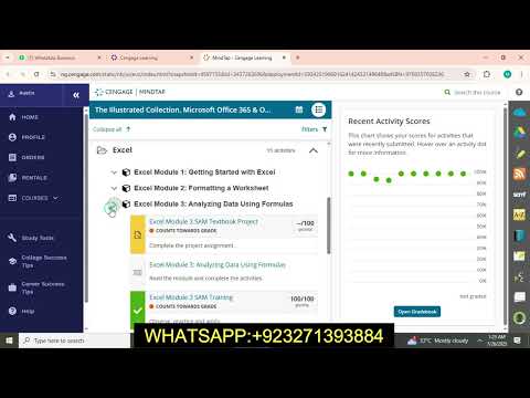 Excel Module 3 SAM Exam || Create a formula using arithmetic operators