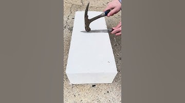 REEL Trick to Cut Concrete Blocks - #shorts #sy #lifehack #brick #hammer #tool #cut