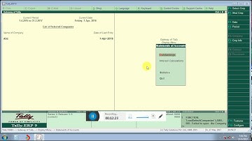 Interest calculation on Creditors and Debtors outstanding balance and interest amount adjustment