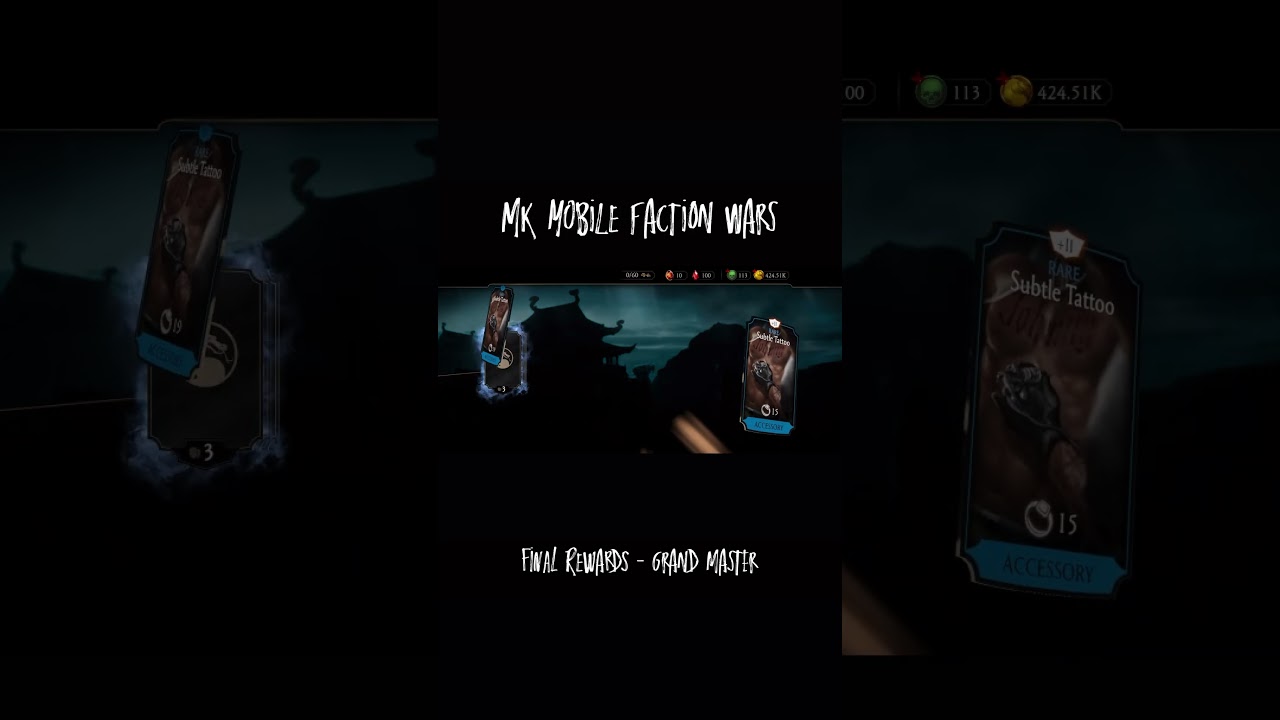 Claiming Grand Master Rewards in MK Mobile Faction Wars! 🏆🔥 