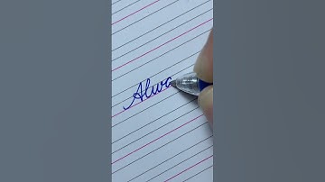 Always - How to write word in English cursive writing | Learn English Words (Spelling)