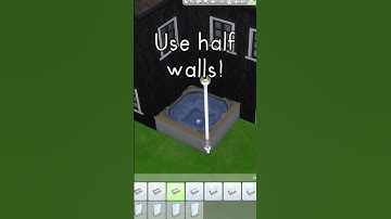 Hot Tub Build Trick | Sims 4 Tutorial #Shorts