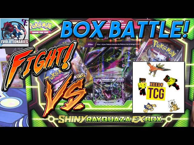 Pokemon Cards- Shiny Mega Rayquaza EX Box Opening Battle vs Xeed9! 