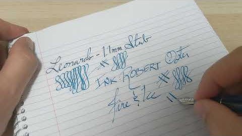 Leonardo 1.1mm Stub Nib Review